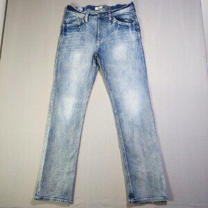 Rock & Republic jeans straight men's size 34X34 acid washed blue
